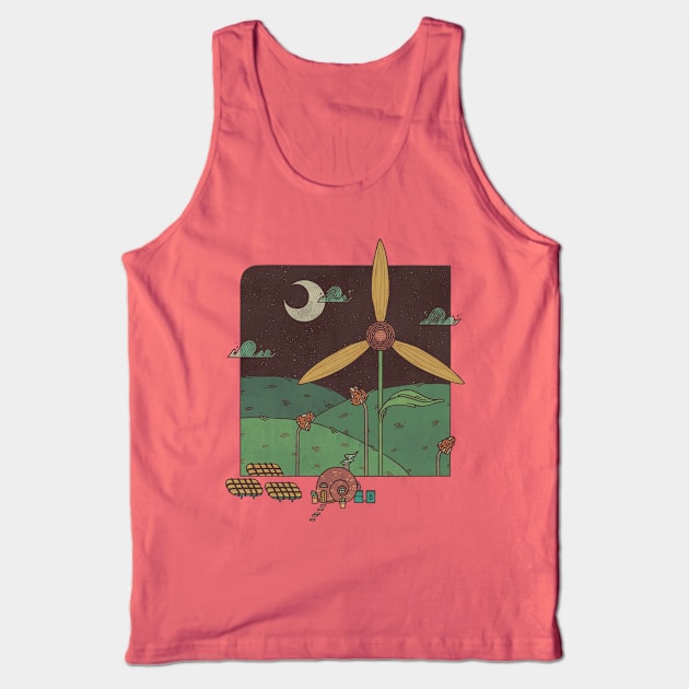 Green Living Tank Top by againstbound